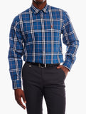 Polo Mens Large Check Shirt In Navy
