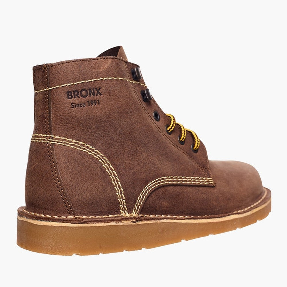 Bronx Mens Apache Gob Boots In Dark Brown