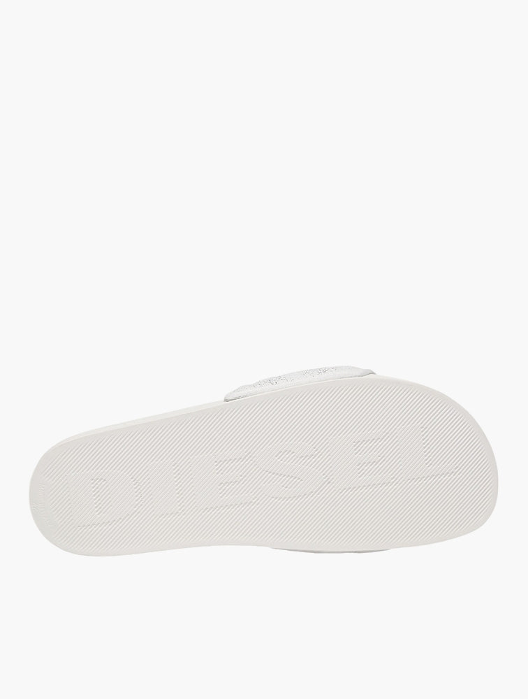 Diesel Unisex Mayemi Puf X Sandals In White & Black