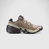 Salomon Mens Speedcross 6 Shoes in Natural/Black/Almond Milk