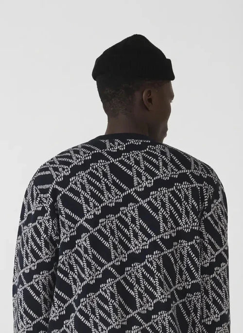 Tshepo Unisex Monogram Jersey Knit Navy