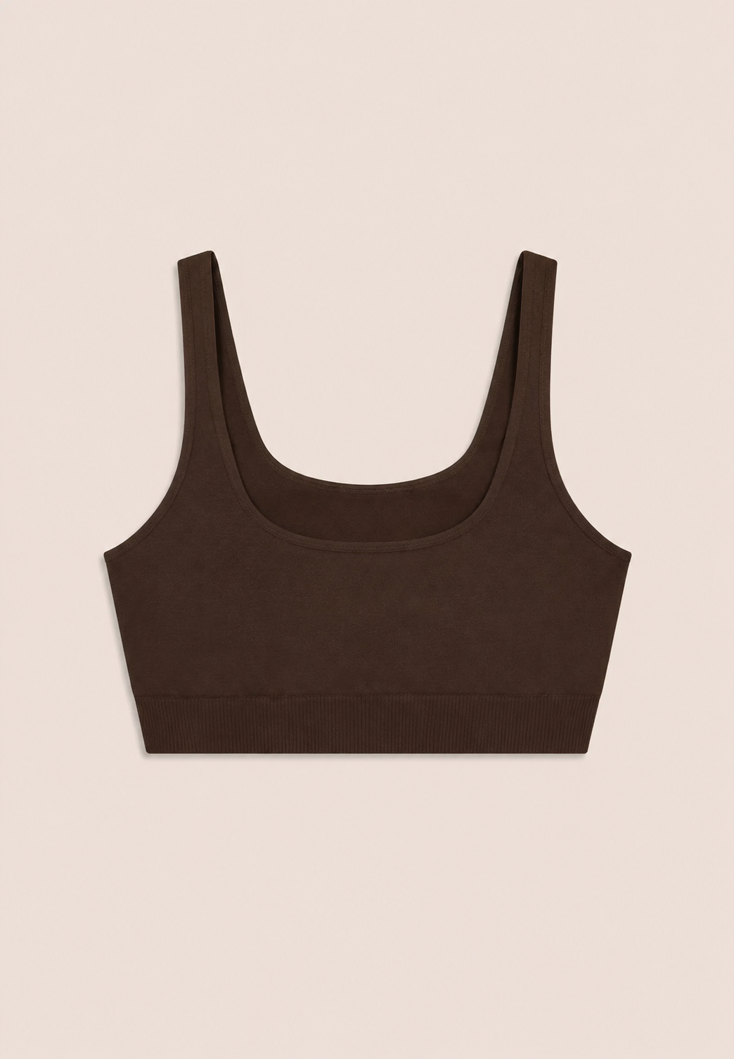 Freddy Womens Knitted Seamless Sports Top In Brown