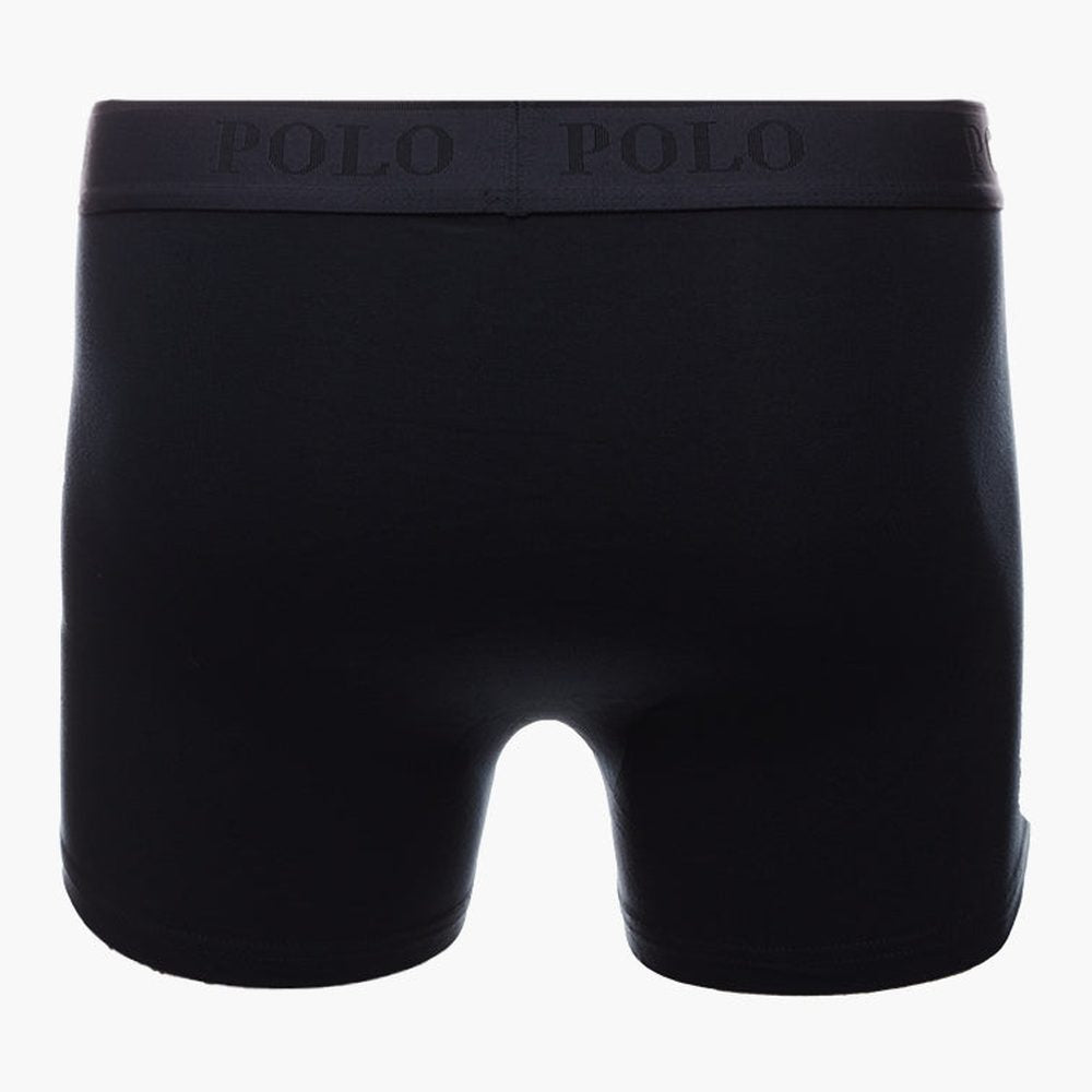 Polo Mens Multi Knite Boxer 3 Pack In Navy/Black/White