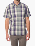 Jeep Mens Yarn Dye Ss Check Shirt Green