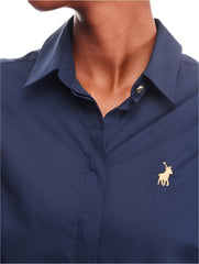 Polo Wmn Jamie Ls Shirt Navy