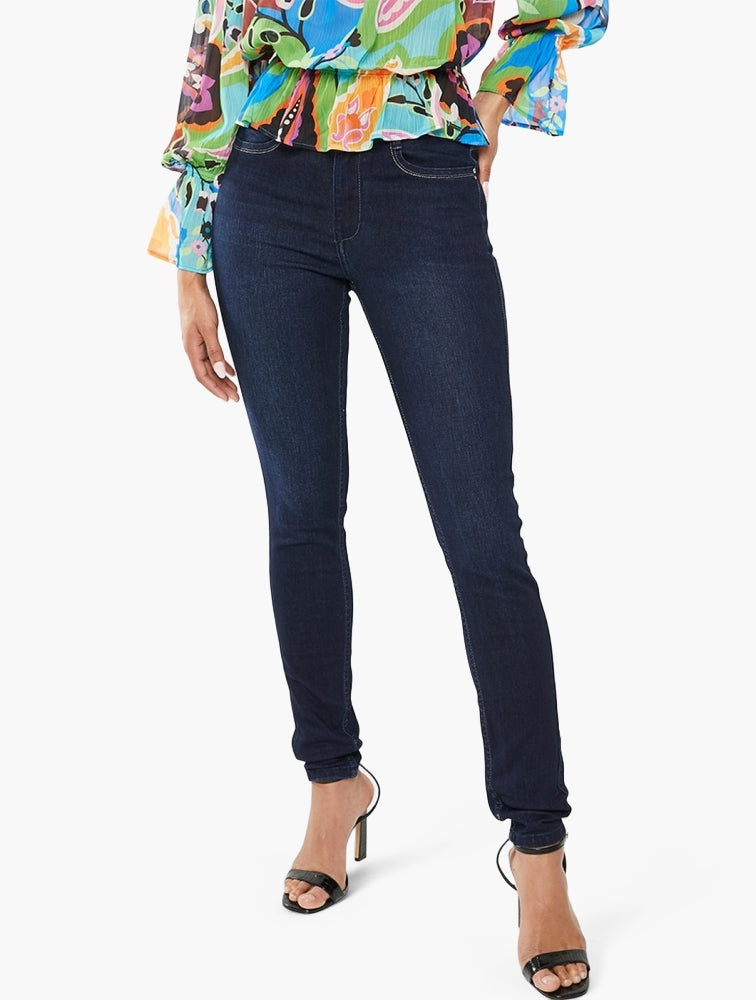 Sissy Boy Womens Axel Skinny With Back Pocket Embroidery In Dark Vinatge