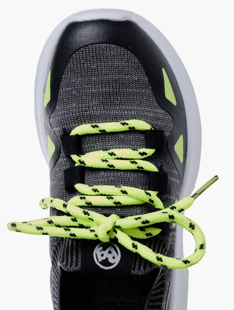 Bubblegummers Boys Nat Sneakers In Black/Lima Green