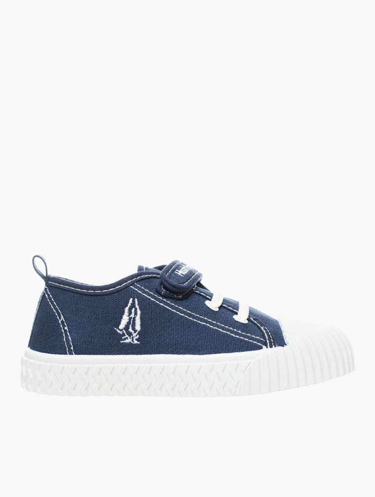 Hush Puppies Boys Rex Canvas Sneakers In Navy