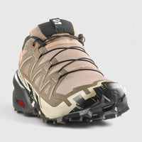Salomon Mens Speedcross 6 Shoes in Natural/Black/Almond Milk