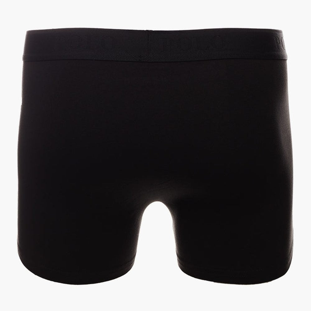 Polo Mens Multi Knite Boxer 3 Pack In Navy/Black/White