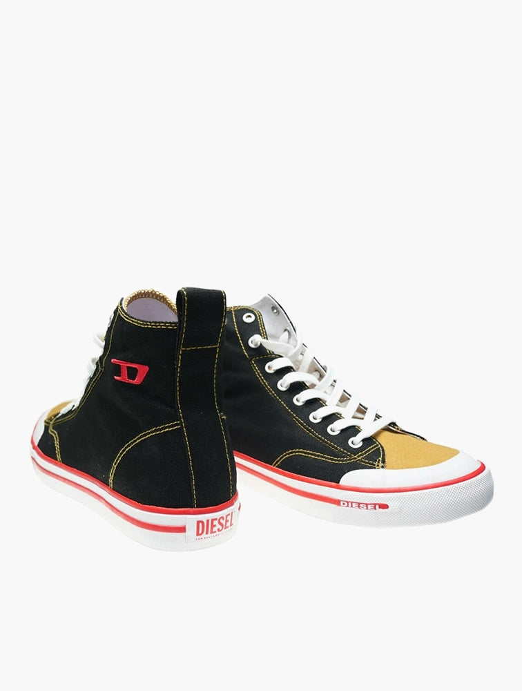 Diesel Mens Athos Mid Shoes In Black Multi