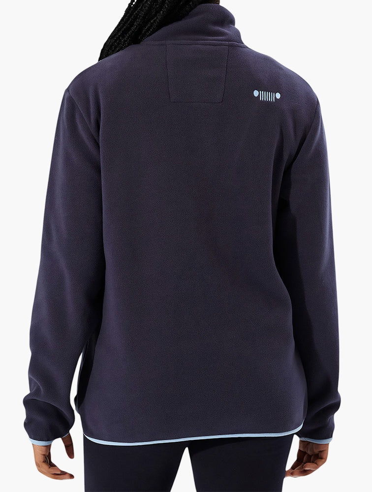 Jeep Ladies Polar Fleece Crew Sweater Navy