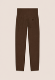 Freddy Womens Knitted Seamless 7/8 Leggings High Waist In Brown