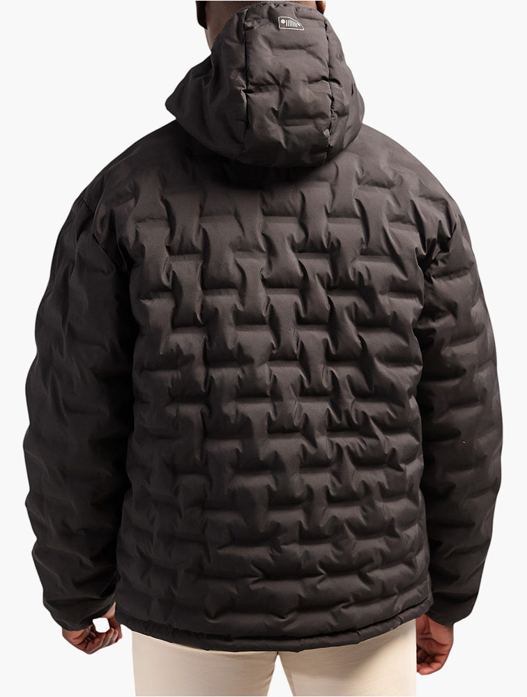 Jeep Mens Hero Welded Puffer Jacket Black