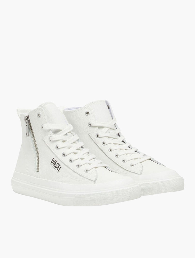 Diesel Mens Athos Mid Sneakers In White