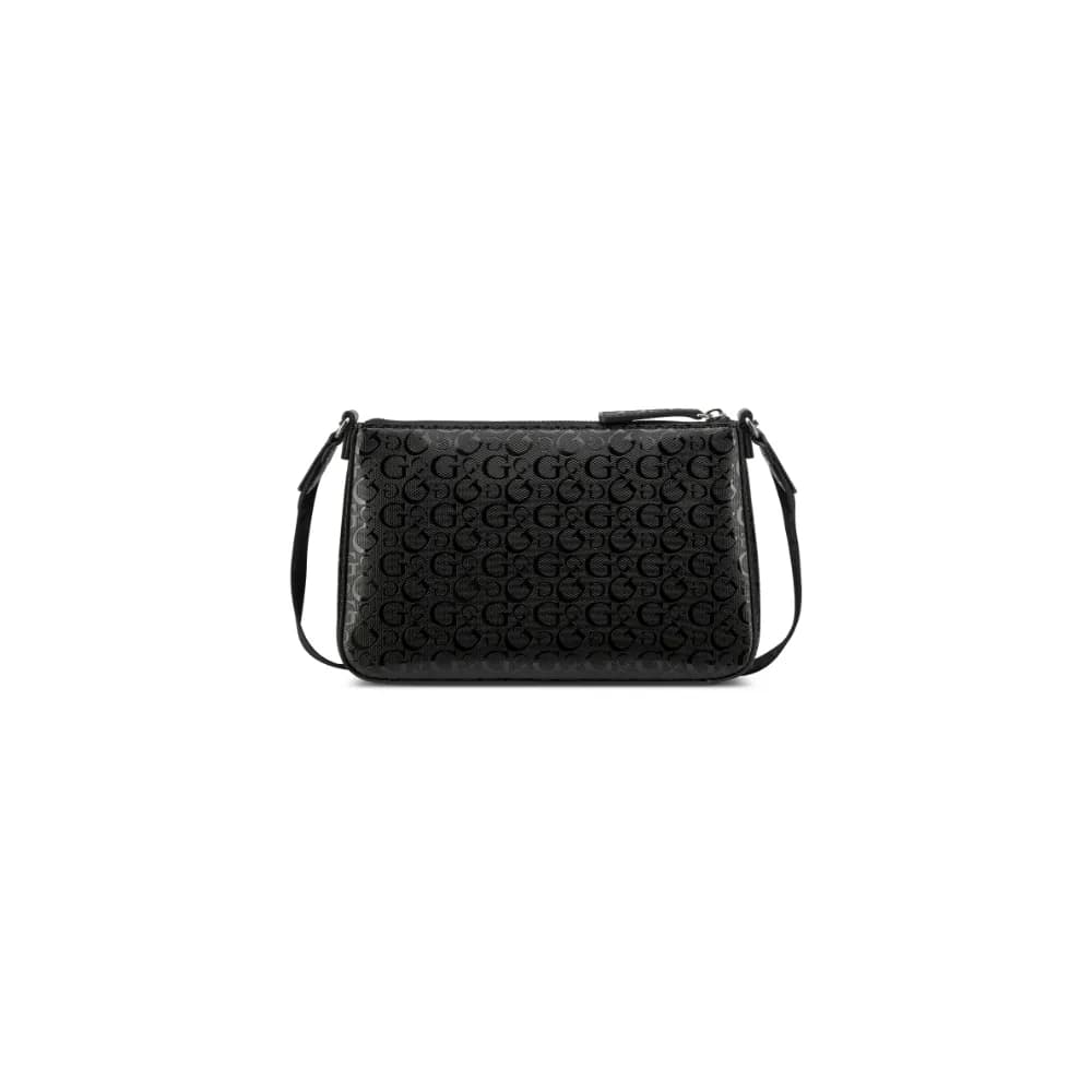 Guess Womens Fiora Mini Top Zip Handbag In Black
