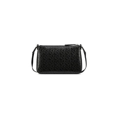Guess Womens Fiora Mini Top Zip Handbag In Black