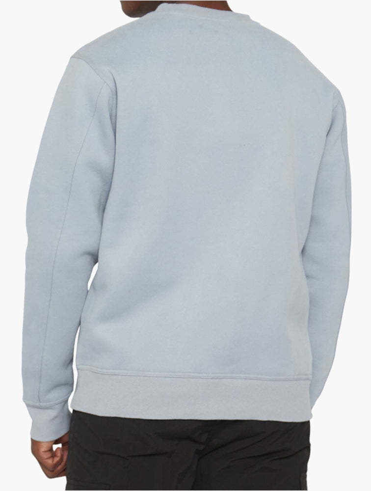 Jeep Logo Applique Crew Neck Sweatshirt In Grey