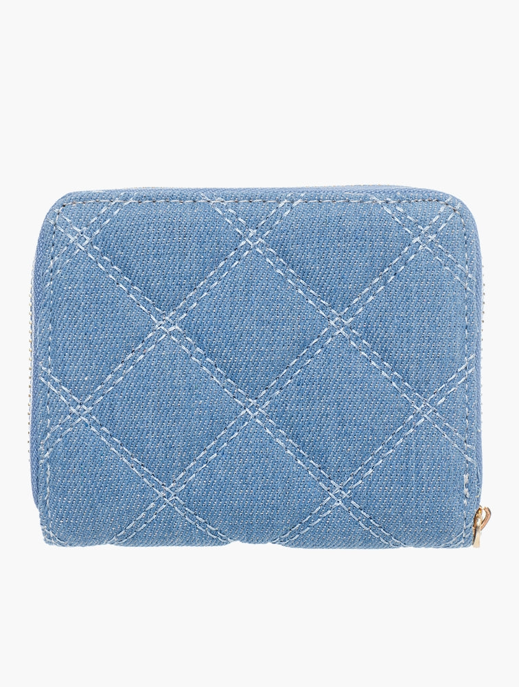 Pierre Cardin Agnes Small Zip Around Purse In Denim
