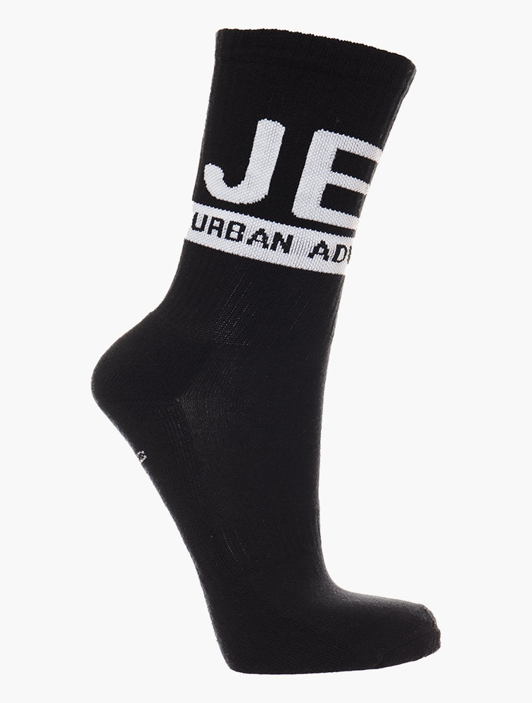 Jeep 3 Pack Crew Socks In Black/Navy/White
