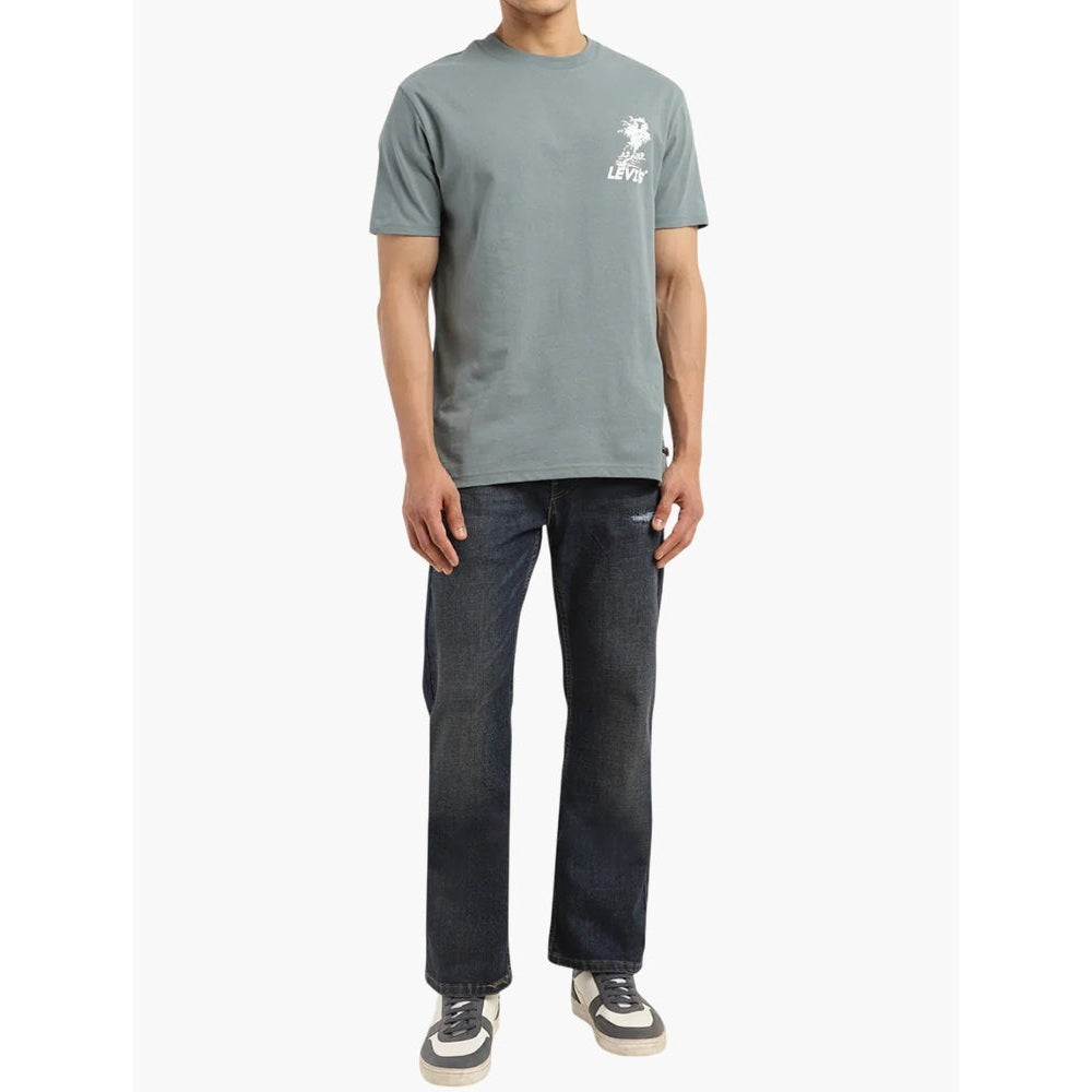 Levis Mens 527 Troy New 1 lim Bootcut Jeans In Dark Wash