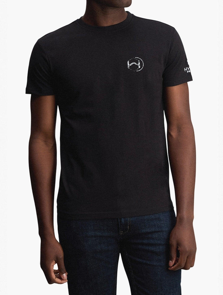 Hybrid Mens Premium Quote T-Shirt In Black & White