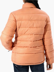 Jeep Ladies Core Puffer Jacket Orange