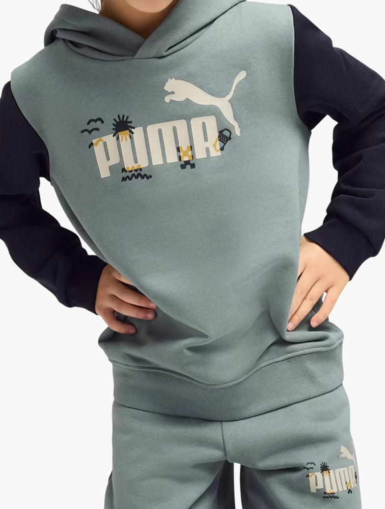 Puma Kids Green Sandy Adventures Hoodie