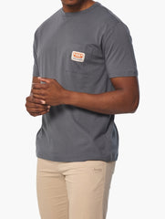 Jeep Mens In Oversized Pocket T-Shirt In Grey