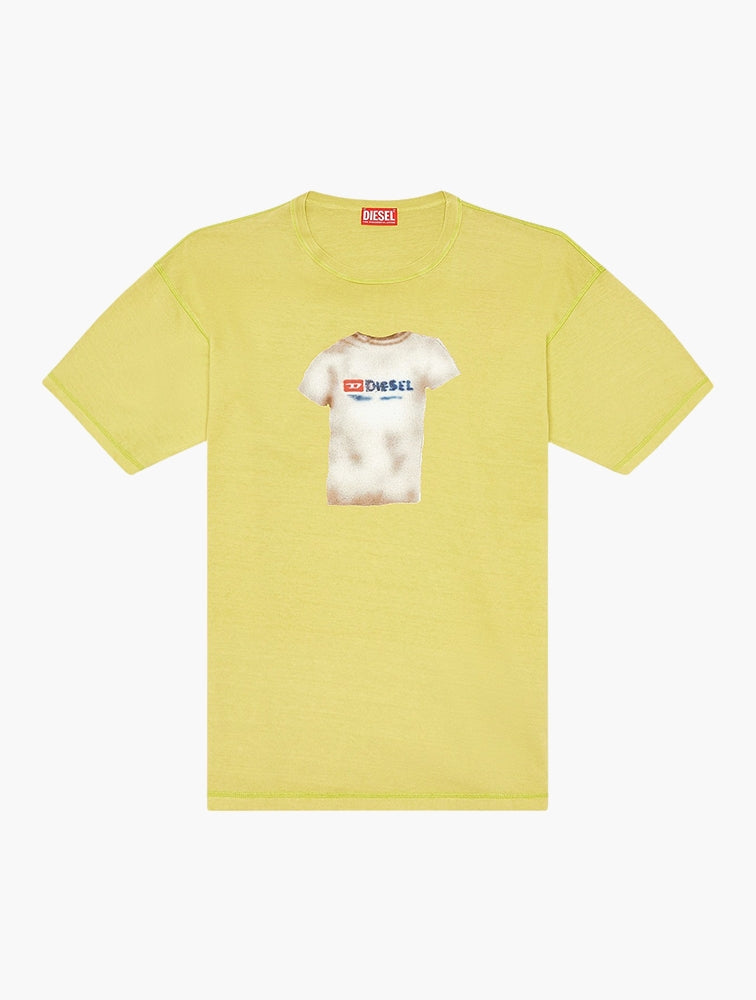 Diesel Mens M-T-Boxt-N12 T-Shirt In Lemon