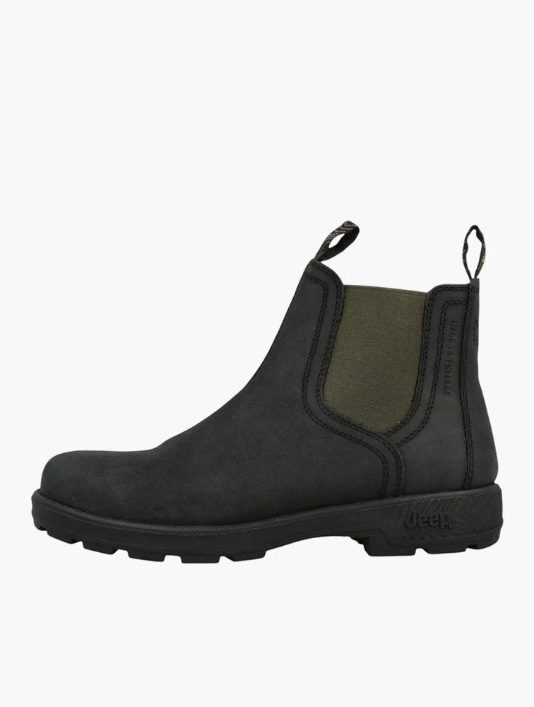 Jeep Mens Black/Olive Quad Boots