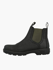 Jeep Mens Black/Olive Quad Boots