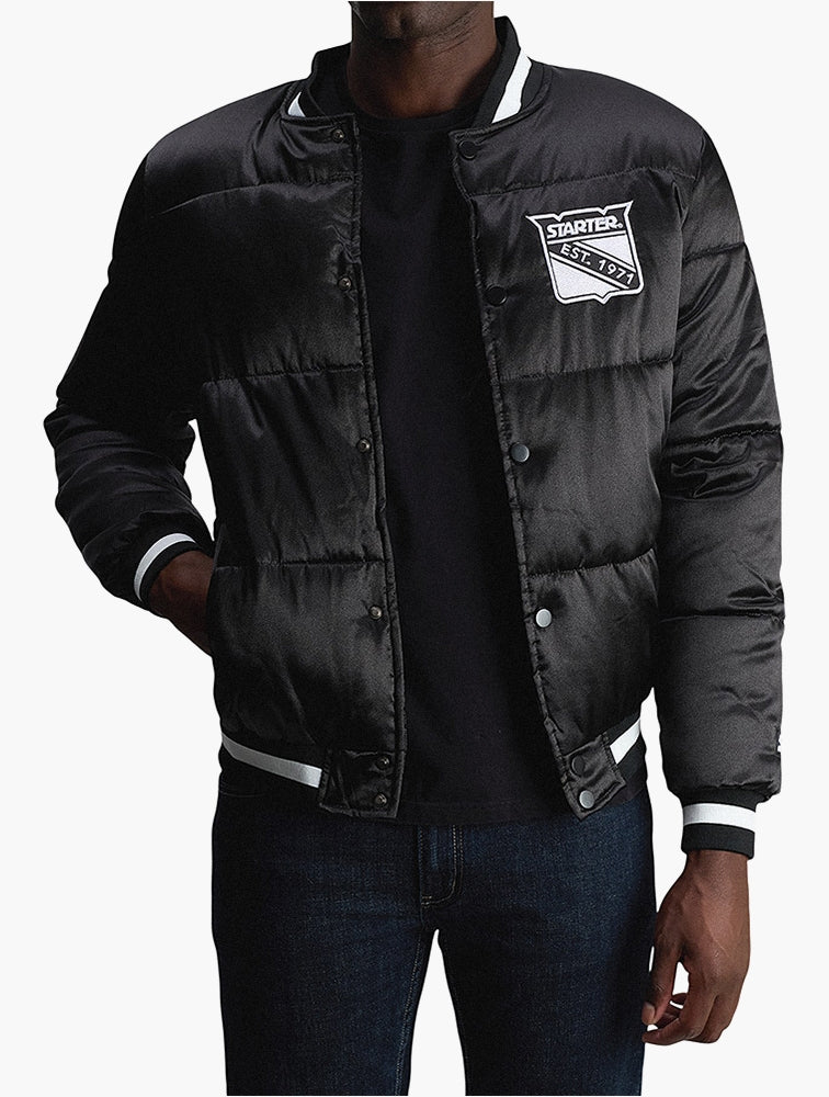 Starter Mens College Jacket 2 In Navy & White