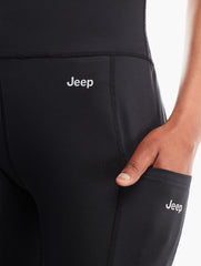 Jeep Womens Active 7/8 Tights In Black
