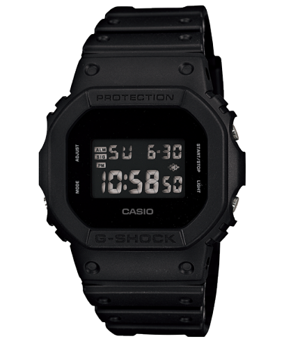 Casio G-Shock Digital Resin Band Watch In Black