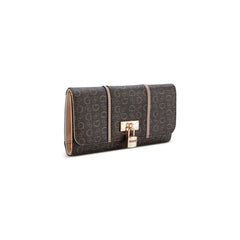 Guess Womens Emberly Slim Clutch In Natural