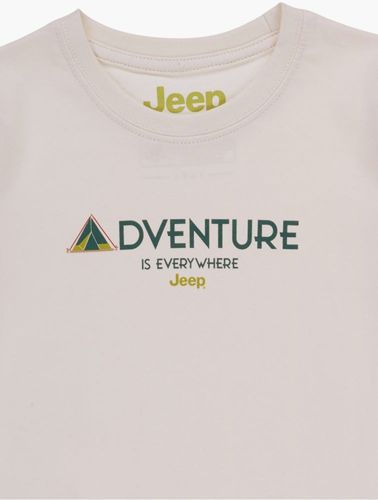 Jeep Boys Adventure T-Shirt In Khaki