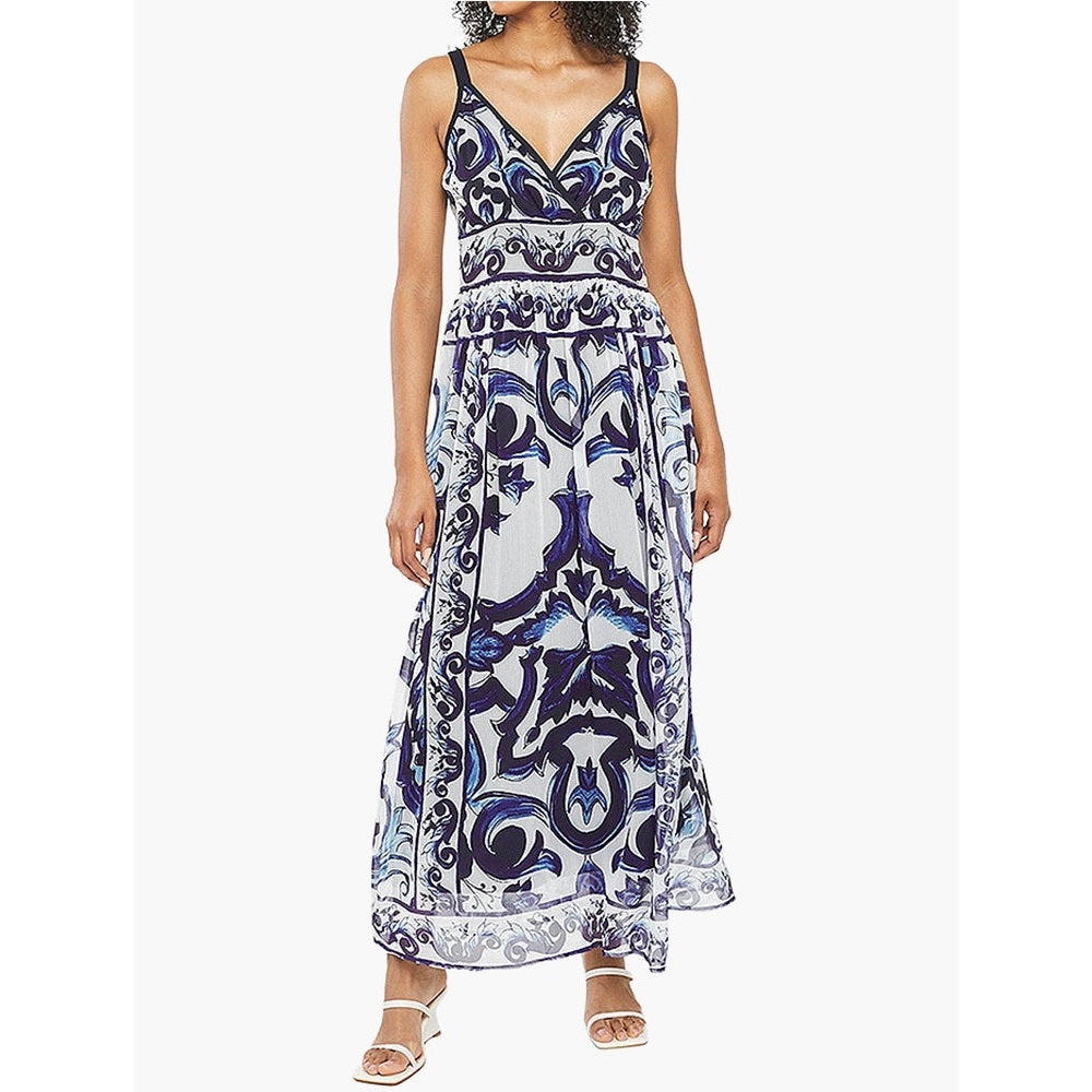 Pringle Rosalie Maxi Dress In Blue