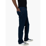 Polo Mens Quater Slant Straight Leg Denim Jeans In Dark Indigo Wash