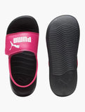 Puma Kids Popcat 20 Backstrap Shoes In Black & Pink