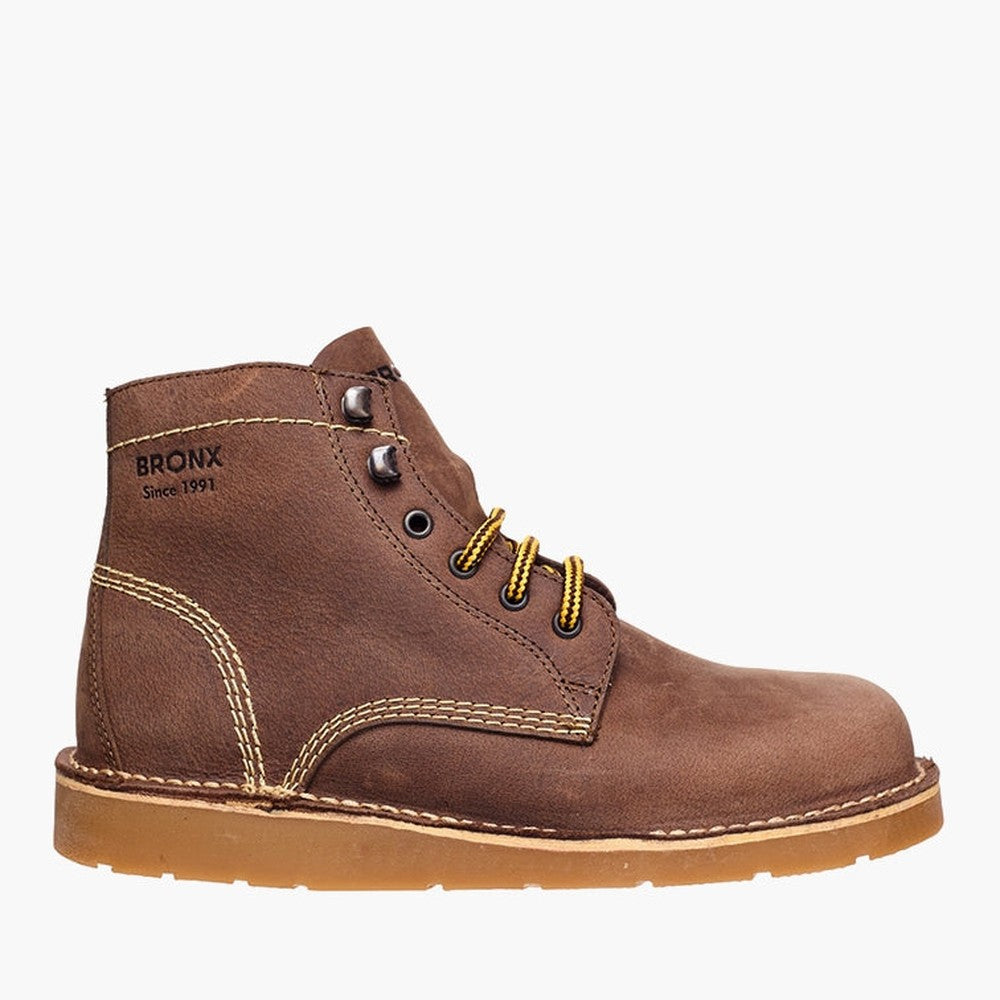 Bronx Mens Apache Gob Boots In Dark Brown