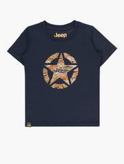 Jeep Boys Fashion Star T-Shirt In Navy