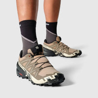 Salomon Mens Speedcross 6 Shoes in Natural/Black/Almond Milk