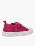 Hush Puppies Girls Liberty Fuschia Synthetic Canvas Sneakers In Pink/White