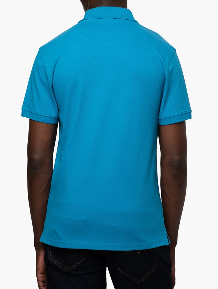 Polo Mens Essential Pique Golfer In Blue