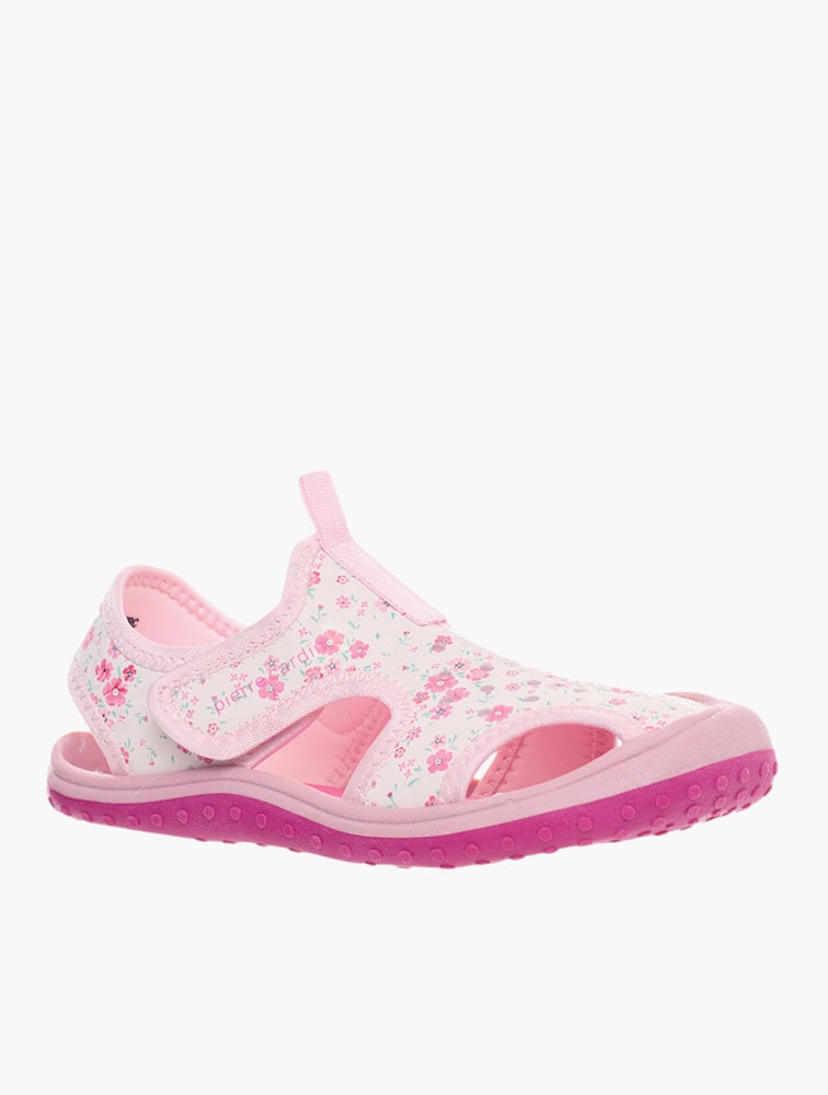 Pierre Cardin Kids Brooklyn Aqua Pink Floral Sandal