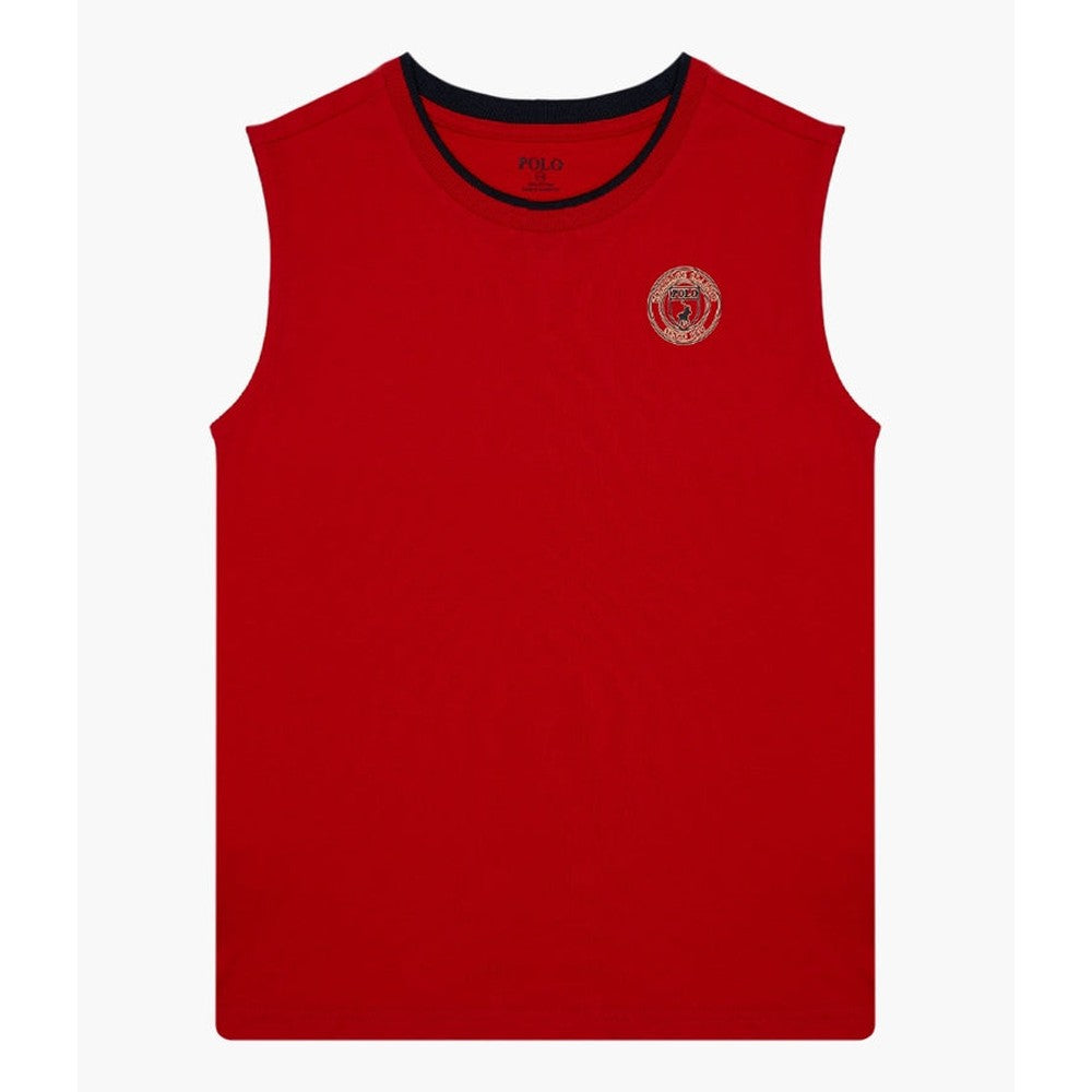 Polo Boys Bryan Crested Vest In Red