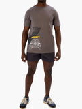 Jeep Mens Fashion Graphic Basic T-Shirt In Charcoal