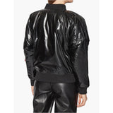 Alpha Industries Womens Puffer Jacket In Metallic Black