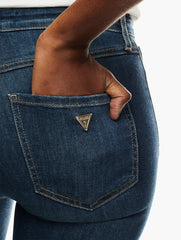 Guess Womens High Rise Skinny Jeans In Dark Wash